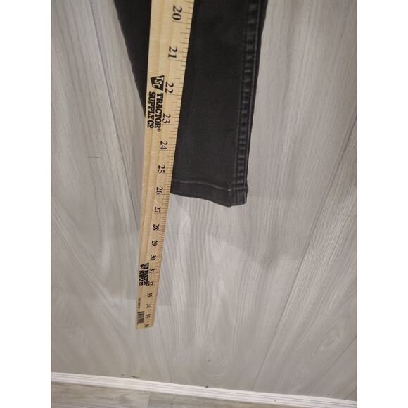 Women's Allen Solly Black Stretchy Tapered Skinny Jeans Gothic Grunge Skater - Picture 8 of 9